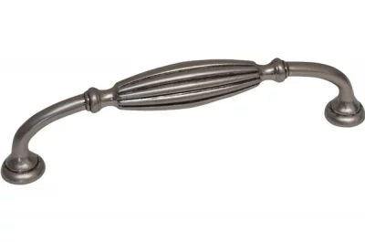 Ручка-скоба 128мм, отделка никель античный