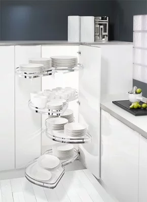 Kessebohmer: «ЛеМанс», левый, 4 полки, для ширины фасадов 600 мм Kessebohmer: «ЛеМанс», левый, 4 полки, для ширины фасадов 600 мм