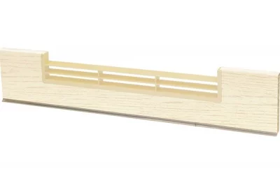 0114 Решётка вентиляционная для цоколя ПВХ H.100, L=600, Позитано