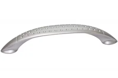 Ручка-скоба 128мм, отделка алюминий