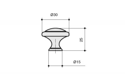Ручка-кнопка, отделка золото матовое "Милан": WPO.2025Y.30.M00R8 Ручка-кнопка, отделка золото матовое "Милан": WPO.2025Y.30.M00R8