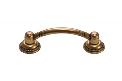 Ручка-скоба 64мм, отделка бронза античная красная