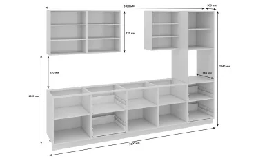 Кухонный гарнитур длиной - 300 см (с пеналом ПБ)