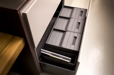 Система хранения в базу 900 (2 ведра + 2 контейнера), отделка орион серый