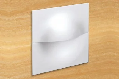 Ручка врезная, отделка белая