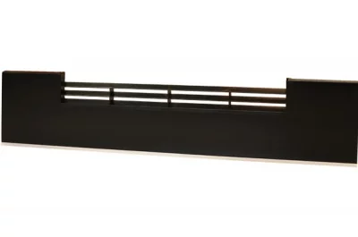 0421 Решётка вентиляционная для цоколя ПВХ H.150, L=600, чёрный NEW