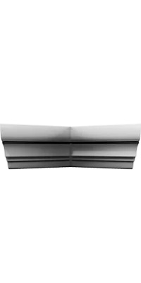 Накладка на ФВ фигурный внутренний угол 90, коллекция Флора