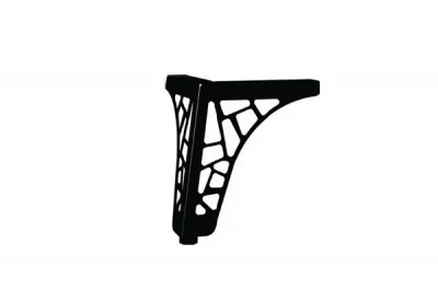 Ножка декоративная Париж, h.150, отделка черный бархат (матовый)