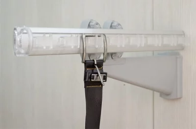 Держатель настенный для выдвижных элементов, отделка серая