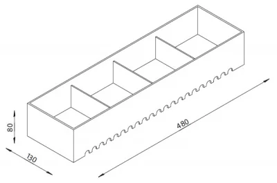 Органайзер JOLLY, отделка транспарент