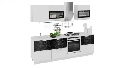 Кухонный гарнитур длиной - 240 см (со шкафом НБ) Кухонный гарнитур длиной - 240 см (со шкафом НБ)