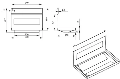 Держатель для бумажных полотенец, 256х150х197мм, отделка черный бархат (матовый)