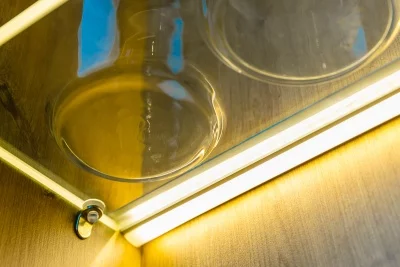 GTV: Алюминиевый профиль GLAX MINI для полок, (цена за 2 метра) PA-GLAXMPK-AL