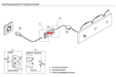 Светильник LED Point 6, 0.14W, 6400K, отделка транспарент