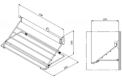 Выдвижной держатель для брюк, раскладной