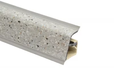 128.Бортик овальный L=4000, искра стоун серая