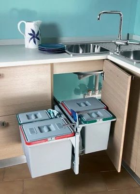 LEMI: Рациональный Угол, 455х375х680, левый, 4 ведра