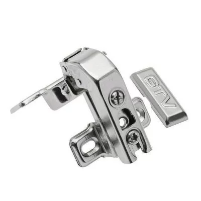 GTV: Петля GTV 90° короткое плечо + Планка Н=6 без евро шурупа ZP-KTK90H6BE