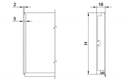 3702 Торцевая заглушка для цоколя ПВХ Н.120, бежевая