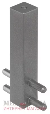 VOGUE Штангодержатель для прямоугольной штанги, центральный, темная бронза, крепление к полке: TA0213CBR