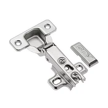 GTV: Петля накладная с пружиной обратного действия H=0 45мм без евро шурупа ZP-POH045BEO