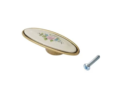 Ручка-кнопка FIRMAX, металл+керамика, бронза