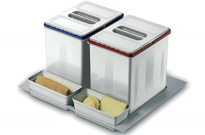 Набор емкостей в базу 600 для бытовой химии и раздельного сбора мусора