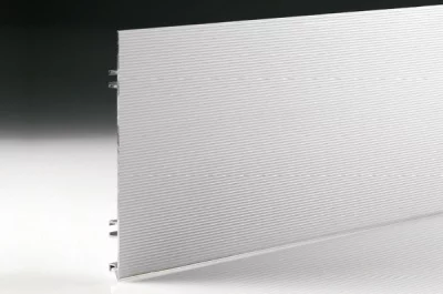 177 Цоколь алюминиевый Н.100, L=4000, рифлёный алюминий