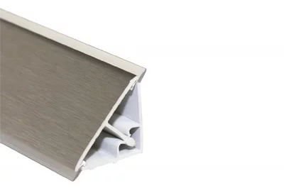 Бортик треугольный L=4000, под шлифованный алюминий