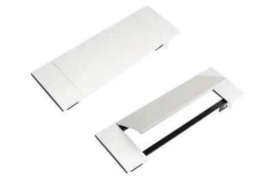 Крышка Power Frame Cover для блока на 3 модуля, отделка алюминий/чёрный