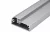 Профиль горизонтальный для закруглённого фасада, алюминий анодированный, L=3900