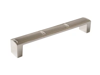 Ручка-скоба 160мм, металл, никель матовый