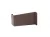 Накладка декоративная для навеса шкафа 806000400SX, коричневая, левая