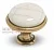Ручка-кнопка D28мм бронза состаренная/керамика состаренная: GP194AB/MLK