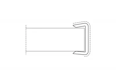 01 Торцевая заглушка, Н-100, дуб горный