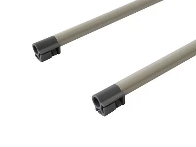 Рейлинги Firmax длина 400 мм, круглые верхние для ящика Newline, серые