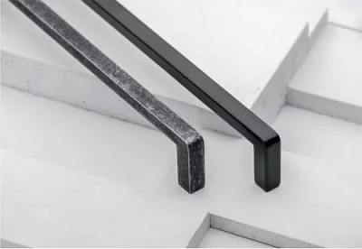 GTV: Ручка BAGIO L-160мм, античное серебро: UZ-BAGIO-160-07