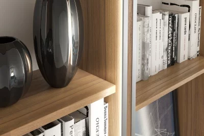 GTV: Алюминиевый профиль GLAX торцевой, двухсторонний, цвет серебро, для ДСП 18мм (цена за 3 метра) PA-GLAXNBD3M-AL