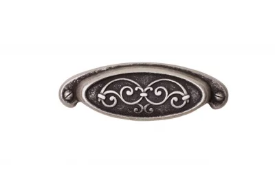 Ручка-скоба 64мм, отделка серебро старое