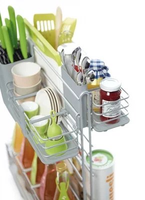 Kessebohmer: Контейнер для кухонных предметов «Кукинг АГЕНТ» отделка - титан.