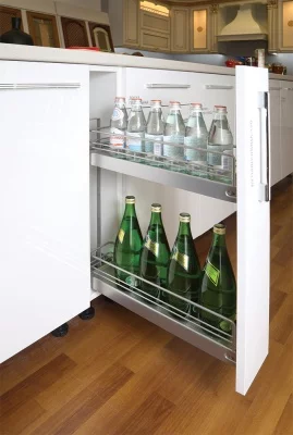 Kessebohmer: Бутылочница отделка «ТИТАН» для фасада шириной 150мм