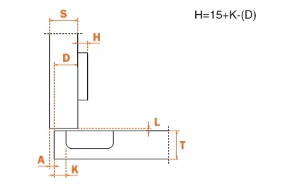 Петля 120" накладная