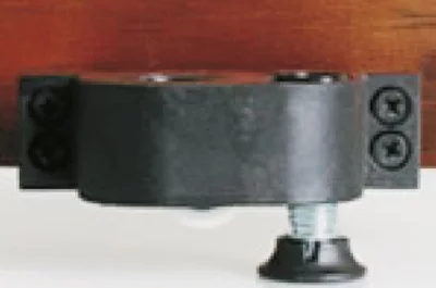 Регулируемая колёсная опора, правая, отделка чёрная