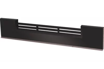 0330 Решётка вентиляционная для цоколя ПВХ H.100, L=600, черный глянец