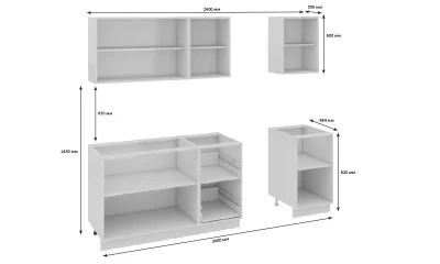 Кухонный гарнитур длиной - 240 см