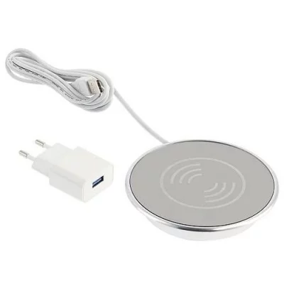 GTV: Беспроводное зарядное устройство LUX с блоком питания, провод USB 2 м: AE-ZLADLUX-40