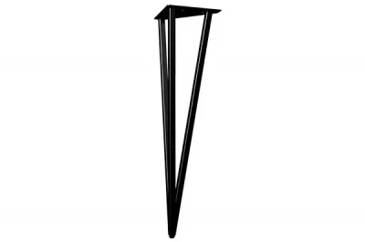 Нога для стола Риза, h.720, отделка черный бархат (матовый)