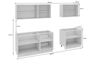Кухонный гарнитур длиной - 300 см