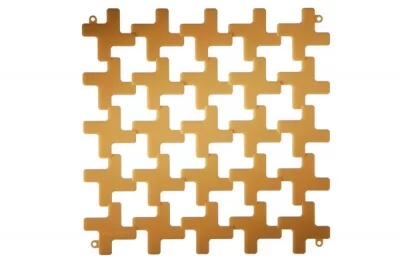 Комплект декоративных панелей MONTENAPOLEONE 254х254мм (6 штук), отделка янтарь