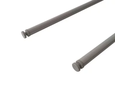 Рейлинг продольный Firmax глубина 500 мм серый, (2 рейлинга + 2 крепления)